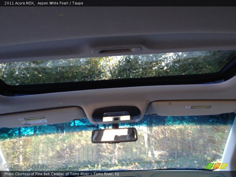 Aspen White Pearl / Taupe 2011 Acura MDX