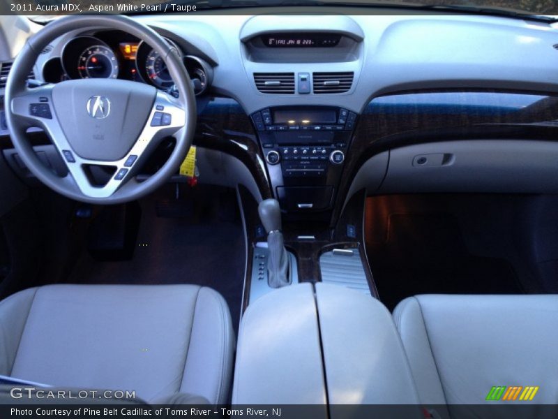 Aspen White Pearl / Taupe 2011 Acura MDX
