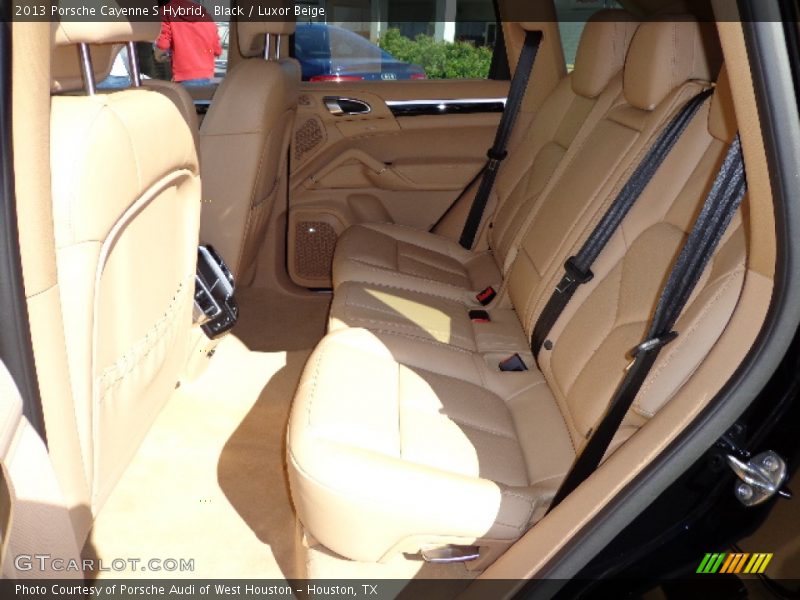 Black / Luxor Beige 2013 Porsche Cayenne S Hybrid