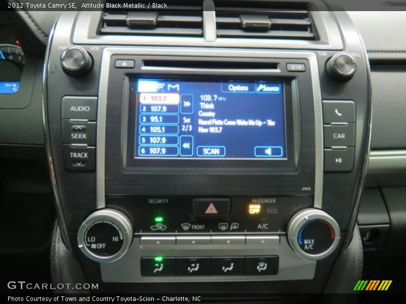 Attitude Black Metallic / Black 2012 Toyota Camry SE