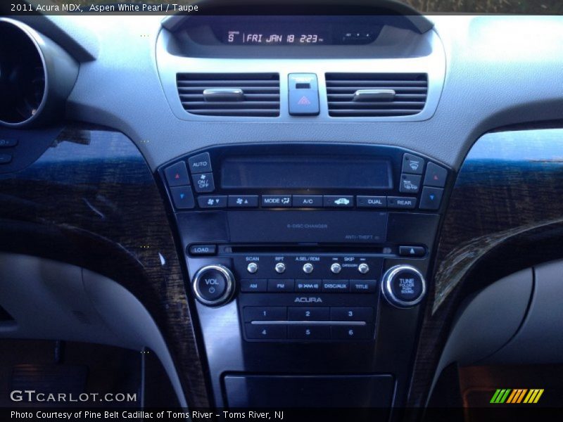 Aspen White Pearl / Taupe 2011 Acura MDX