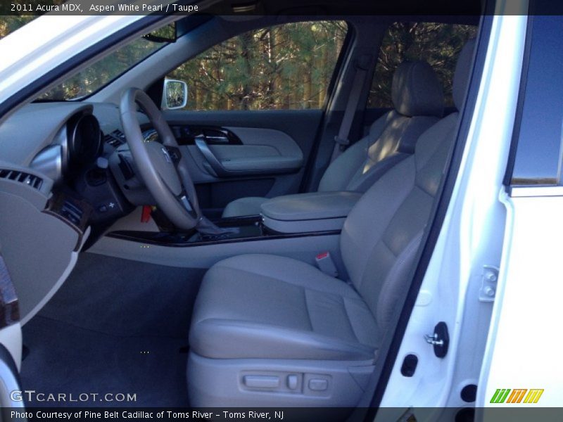 Aspen White Pearl / Taupe 2011 Acura MDX