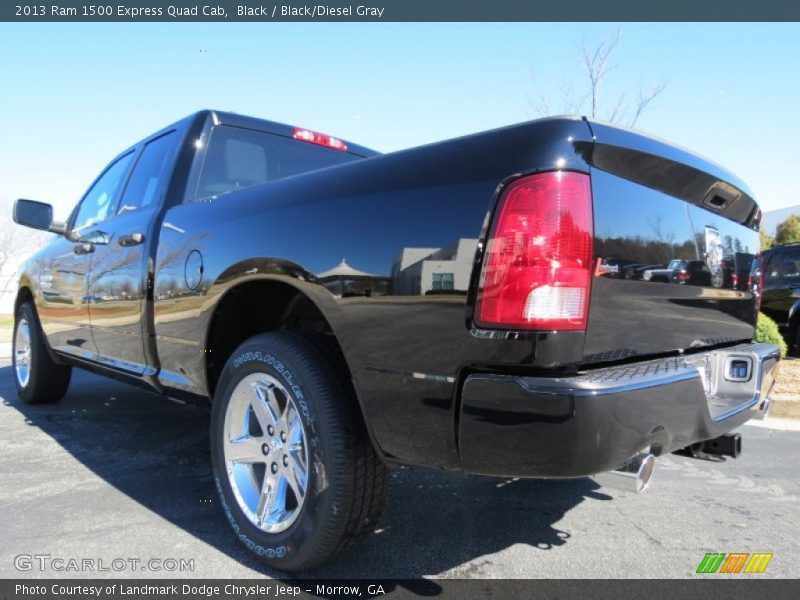Black / Black/Diesel Gray 2013 Ram 1500 Express Quad Cab