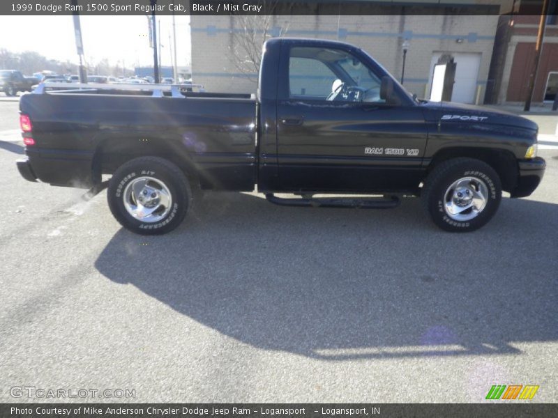 Black / Mist Gray 1999 Dodge Ram 1500 Sport Regular Cab