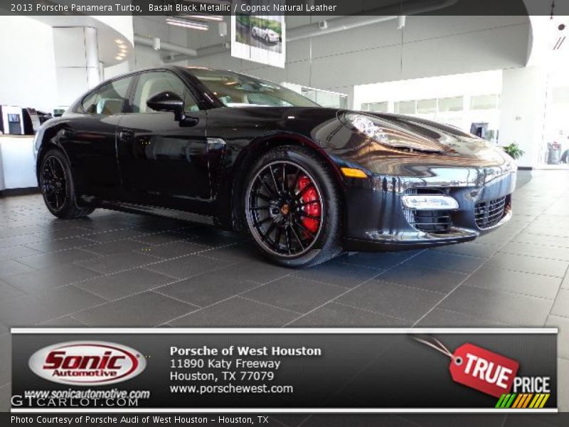 Basalt Black Metallic / Cognac Natural Leather 2013 Porsche Panamera Turbo