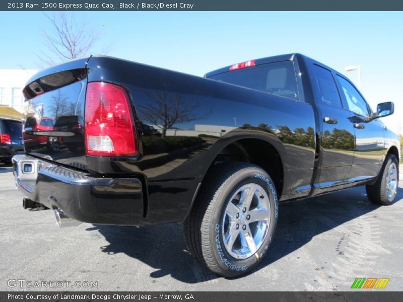 Black / Black/Diesel Gray 2013 Ram 1500 Express Quad Cab
