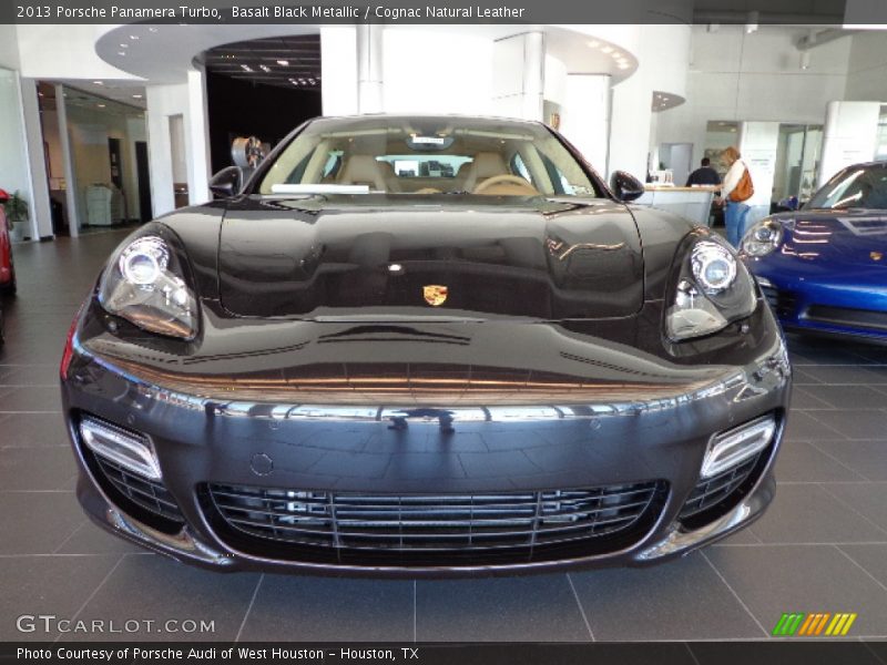 Basalt Black Metallic / Cognac Natural Leather 2013 Porsche Panamera Turbo