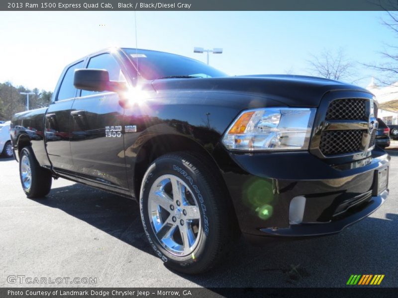 Black / Black/Diesel Gray 2013 Ram 1500 Express Quad Cab