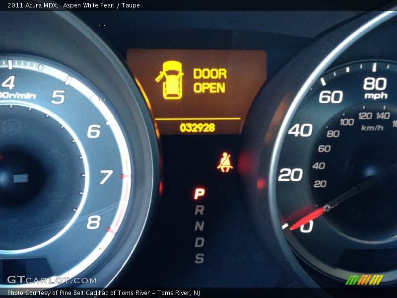 Aspen White Pearl / Taupe 2011 Acura MDX