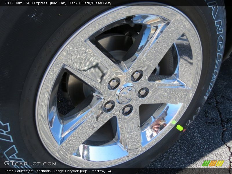 Black / Black/Diesel Gray 2013 Ram 1500 Express Quad Cab