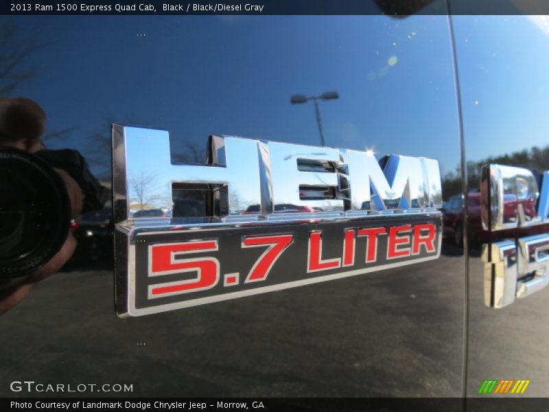 Black / Black/Diesel Gray 2013 Ram 1500 Express Quad Cab