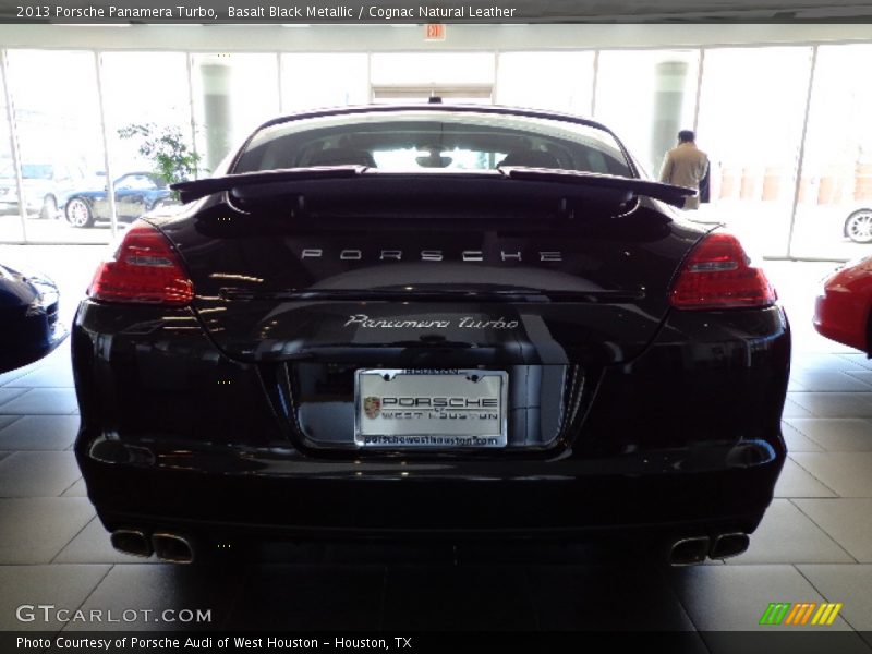 Basalt Black Metallic / Cognac Natural Leather 2013 Porsche Panamera Turbo