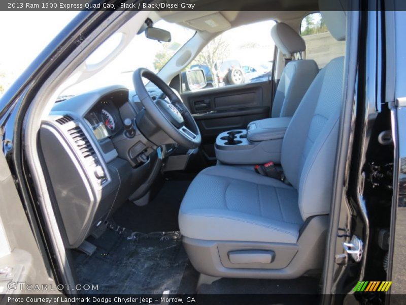 Black / Black/Diesel Gray 2013 Ram 1500 Express Quad Cab