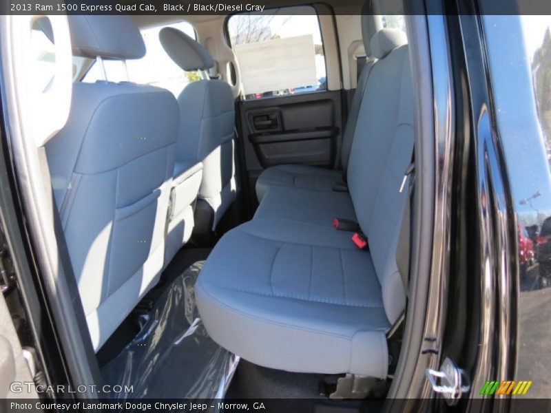 Black / Black/Diesel Gray 2013 Ram 1500 Express Quad Cab