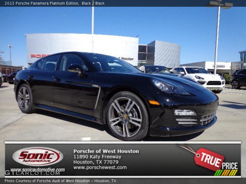 Black / Black 2013 Porsche Panamera Platinum Edition