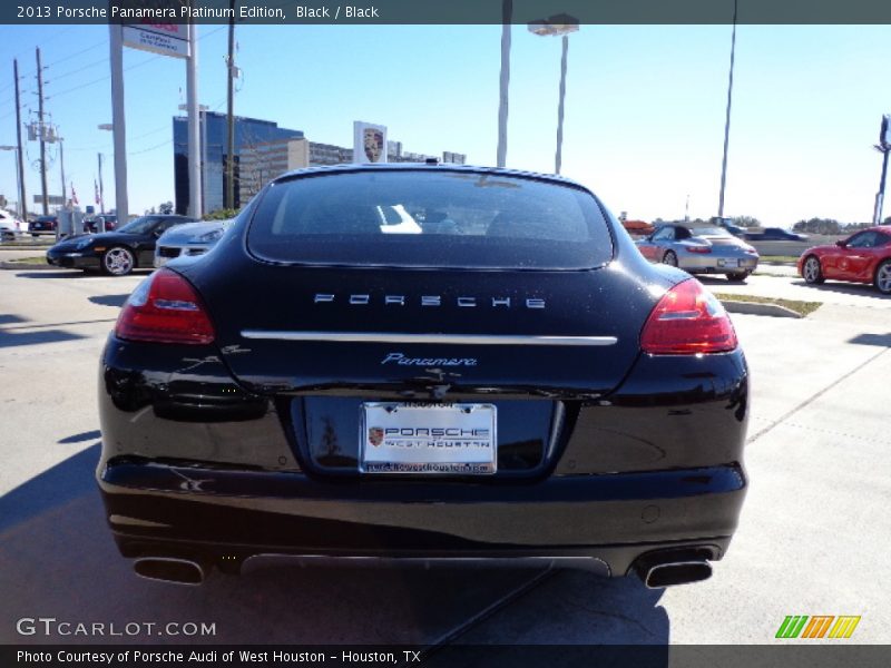 Black / Black 2013 Porsche Panamera Platinum Edition