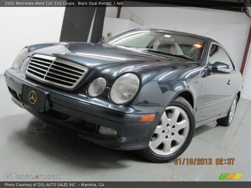 Black Opal Metallic / Ash 2002 Mercedes-Benz CLK 320 Coupe