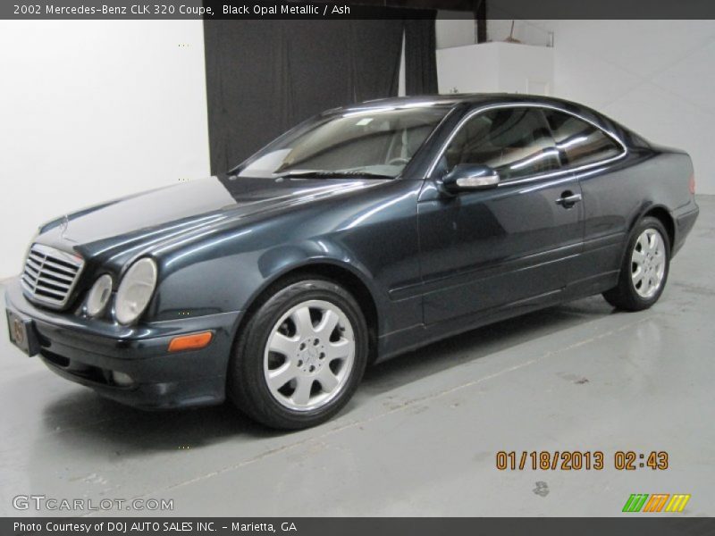 Black Opal Metallic / Ash 2002 Mercedes-Benz CLK 320 Coupe