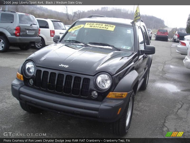 Black / Medium Slate Gray 2006 Jeep Liberty Sport 4x4