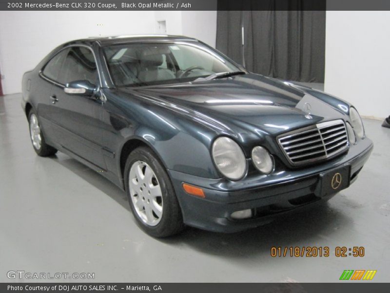 Black Opal Metallic / Ash 2002 Mercedes-Benz CLK 320 Coupe