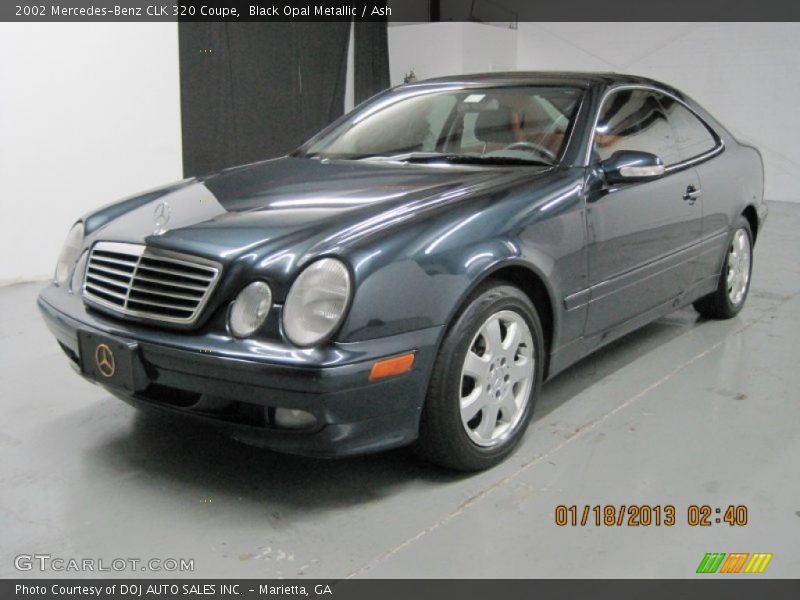 Black Opal Metallic / Ash 2002 Mercedes-Benz CLK 320 Coupe