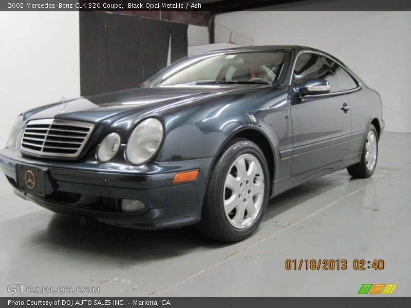 Black Opal Metallic / Ash 2002 Mercedes-Benz CLK 320 Coupe