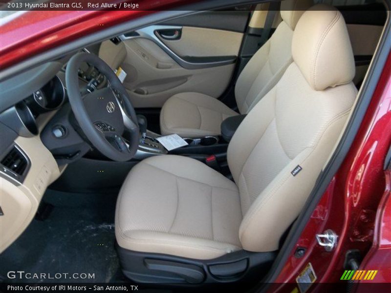 Red Allure / Beige 2013 Hyundai Elantra GLS