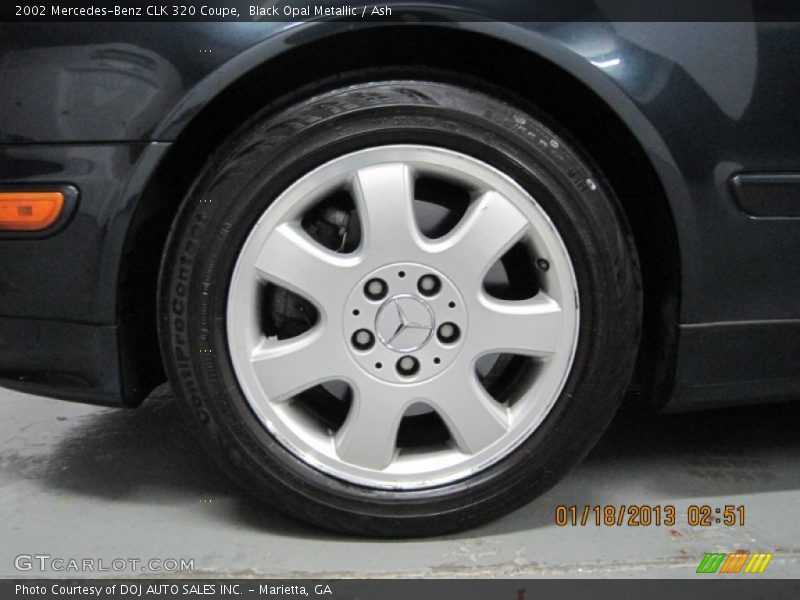 Black Opal Metallic / Ash 2002 Mercedes-Benz CLK 320 Coupe