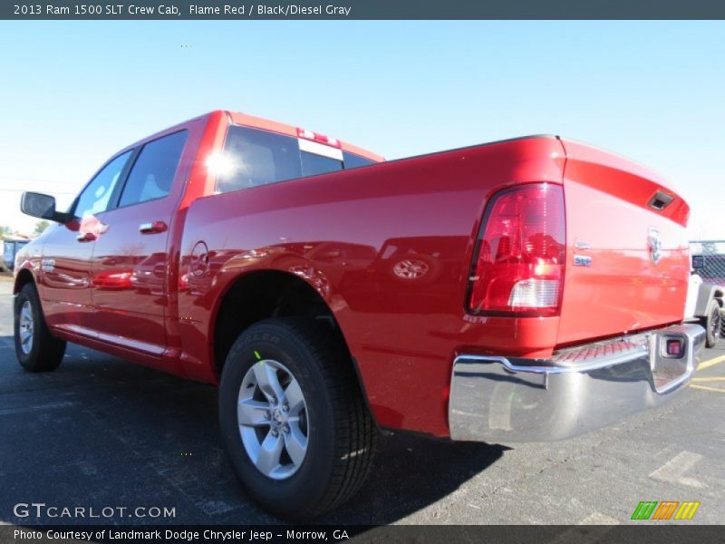 Flame Red / Black/Diesel Gray 2013 Ram 1500 SLT Crew Cab