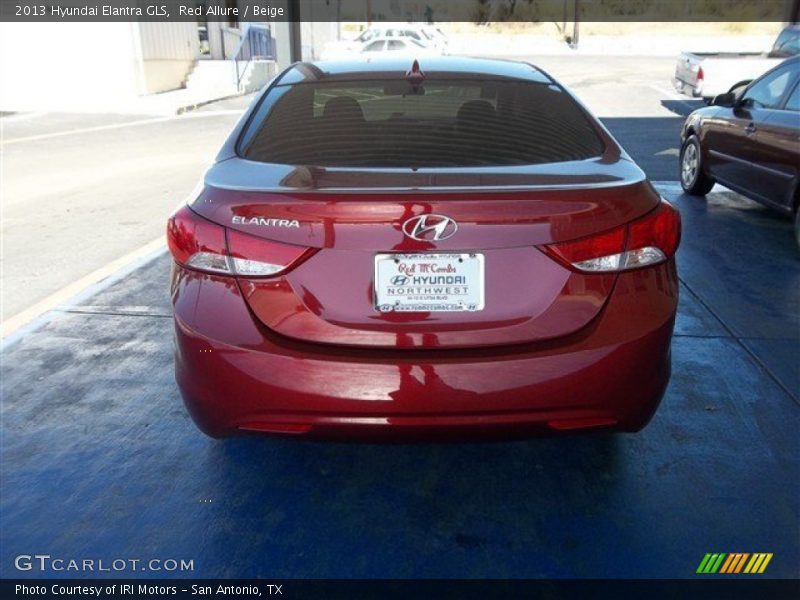 Red Allure / Beige 2013 Hyundai Elantra GLS