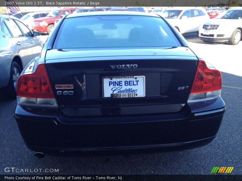 Black Sapphire Metallic / Beige 2007 Volvo S60 2.5T