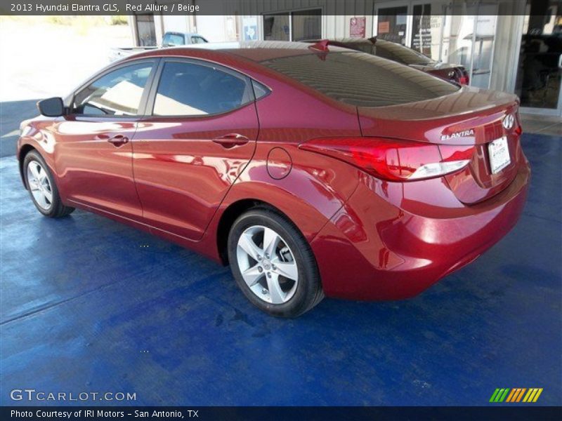 Red Allure / Beige 2013 Hyundai Elantra GLS
