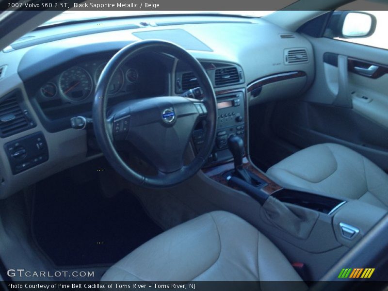 Black Sapphire Metallic / Beige 2007 Volvo S60 2.5T