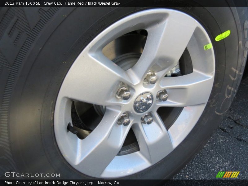 Flame Red / Black/Diesel Gray 2013 Ram 1500 SLT Crew Cab