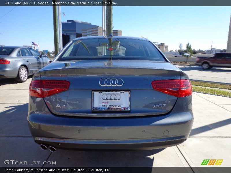 Monsoon Gray Metallic / Titanium Gray 2013 Audi A4 2.0T Sedan