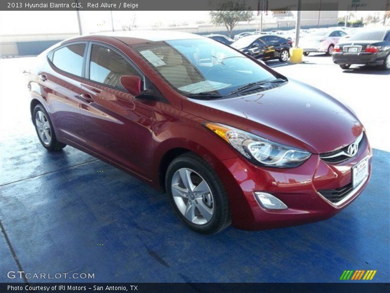 Red Allure / Beige 2013 Hyundai Elantra GLS