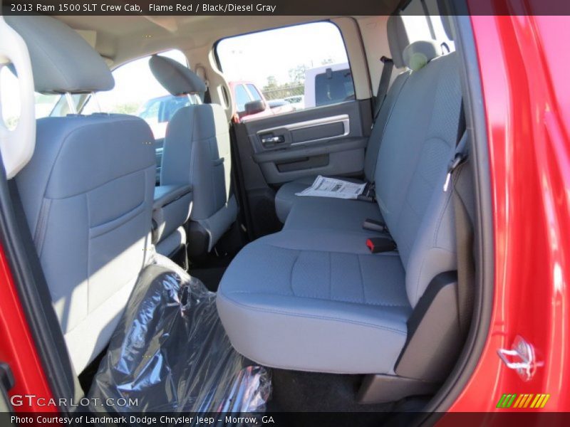 Flame Red / Black/Diesel Gray 2013 Ram 1500 SLT Crew Cab