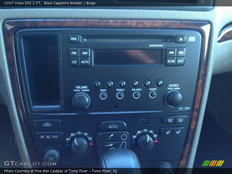 Black Sapphire Metallic / Beige 2007 Volvo S60 2.5T