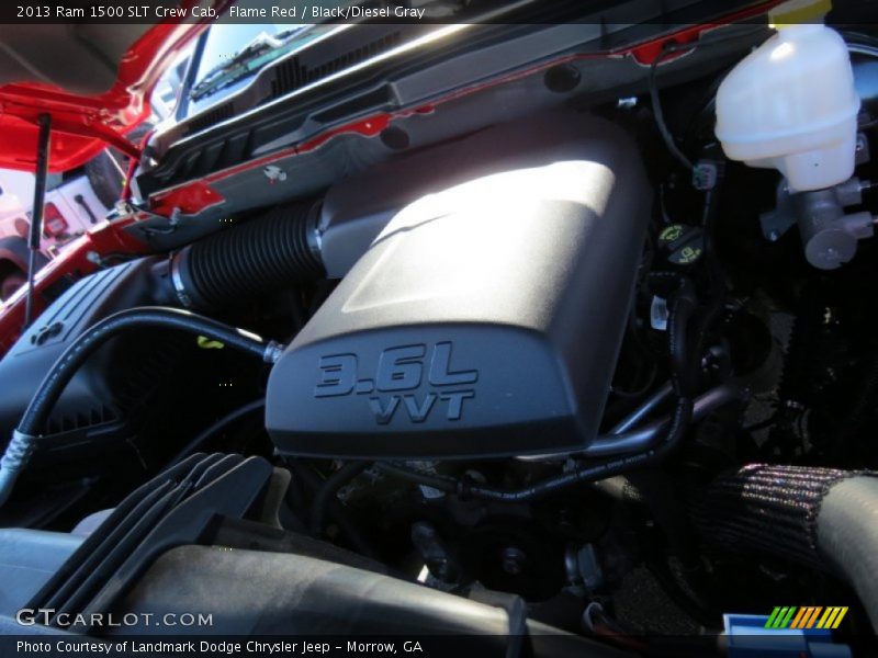 Flame Red / Black/Diesel Gray 2013 Ram 1500 SLT Crew Cab