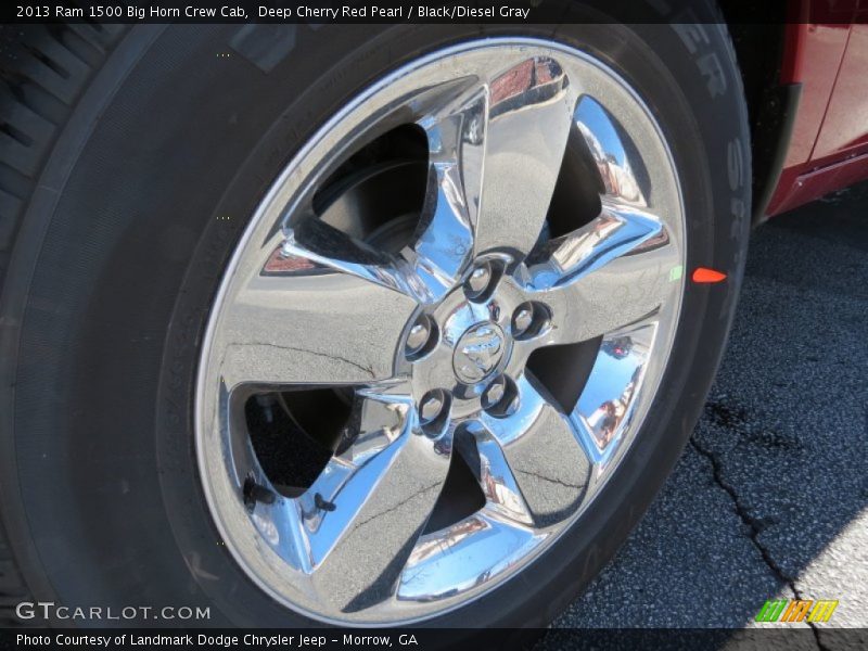 Deep Cherry Red Pearl / Black/Diesel Gray 2013 Ram 1500 Big Horn Crew Cab