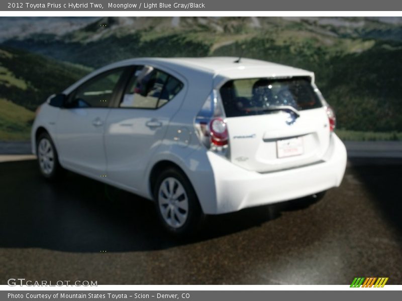 Moonglow / Light Blue Gray/Black 2012 Toyota Prius c Hybrid Two