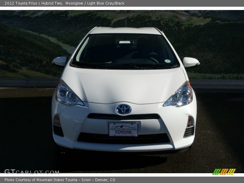 Moonglow / Light Blue Gray/Black 2012 Toyota Prius c Hybrid Two