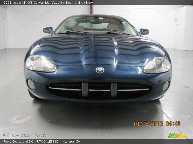 Sapphire Blue Metallic / Ivory 2002 Jaguar XK XK8 Convertible