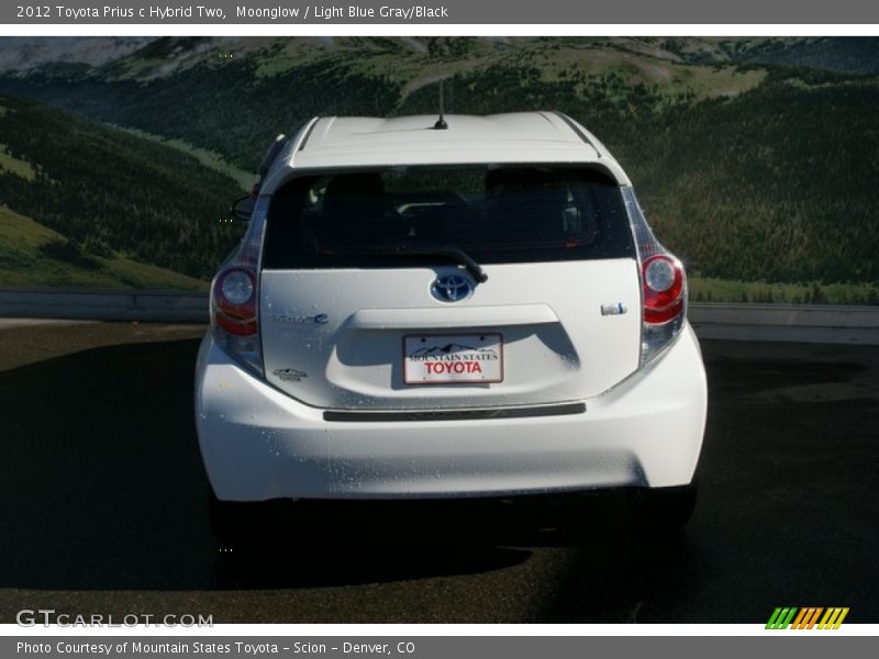 Moonglow / Light Blue Gray/Black 2012 Toyota Prius c Hybrid Two