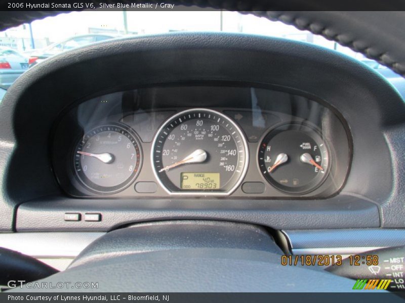 Silver Blue Metallic / Gray 2006 Hyundai Sonata GLS V6