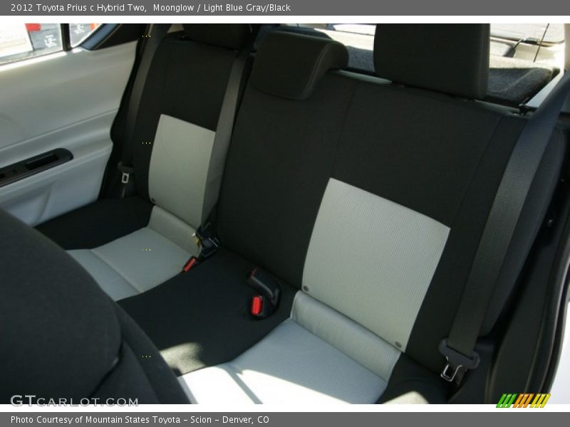 Moonglow / Light Blue Gray/Black 2012 Toyota Prius c Hybrid Two