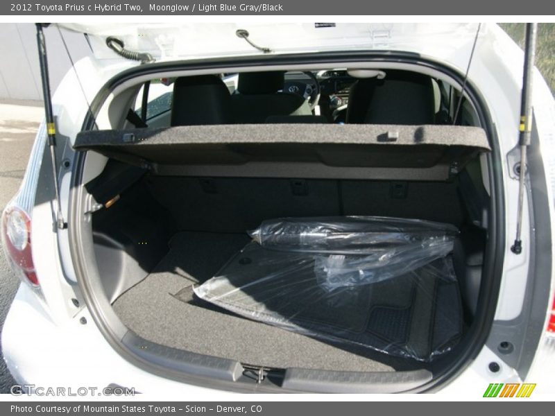 Moonglow / Light Blue Gray/Black 2012 Toyota Prius c Hybrid Two