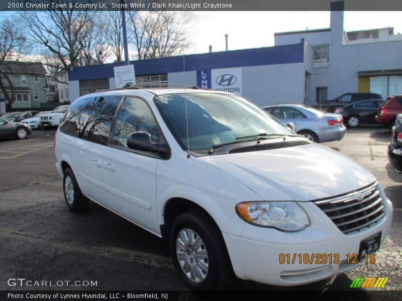Stone White / Dark Khaki/Light Graystone 2006 Chrysler Town & Country LX