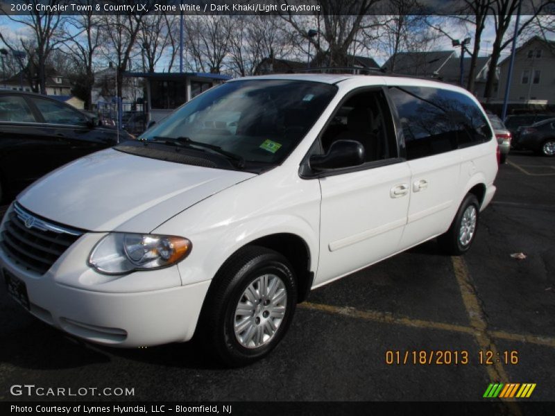 Stone White / Dark Khaki/Light Graystone 2006 Chrysler Town & Country LX