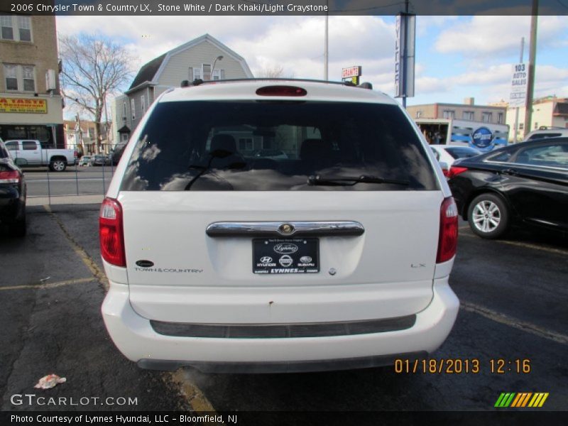 Stone White / Dark Khaki/Light Graystone 2006 Chrysler Town & Country LX
